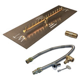 Linear Brass Burner/Rectangular Plate - CFBL150